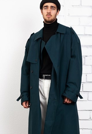 coats asos marketplace trench 80s coat dark jackets