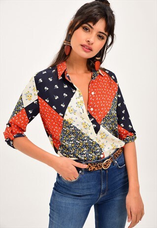 ORANGE FLORAL SHIRT
