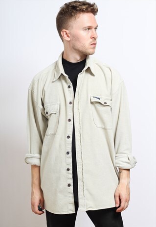 VINTAGE CORDUROY SHIRT CREAM