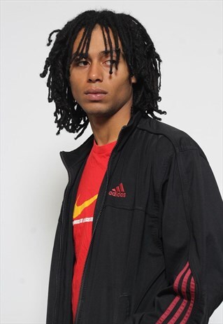 VINTAGE ADIDAS TRACK JACKET BLACK