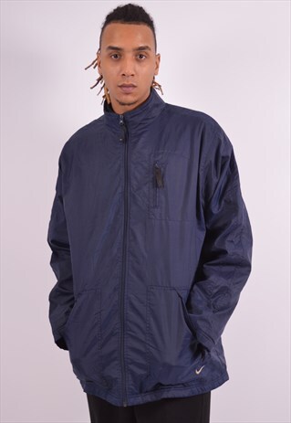 NIKE MENS VINTAGE JACKET XL BLUE 90S