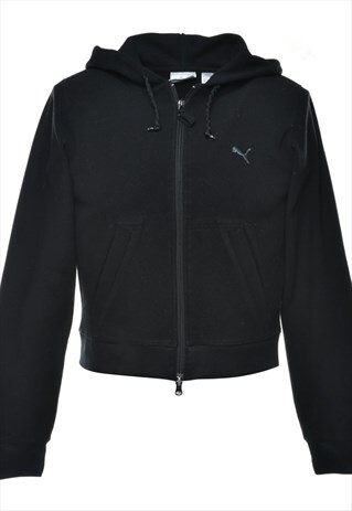 VINTAGE PUMA HOODED SWEATSHIRT - XS