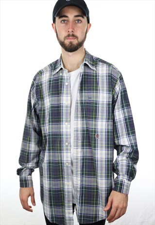 VINTAGE TOMMY HILFIGER CHECK SHIRT GREEN