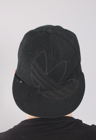 VINTAGE ADIDAS BASEBALL CAP HAT BLACK