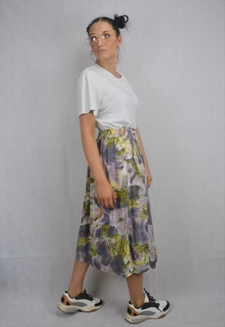 VINTAGE MULTICOLOUR FESTIVAL SKIRT