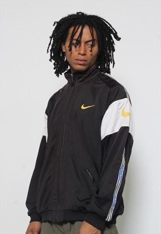 VINTAGE NIKE USA TAPE LOGO TRACK JACKET