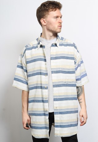 VINTAGE AZTEC PATTERNED SHIRT