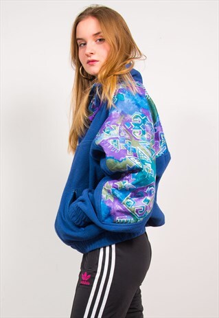 VINTAGE 90'S QUARTER ZIP FLEECE JACKET JUMPER
