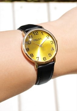 Yellow & Gold Customised Watch