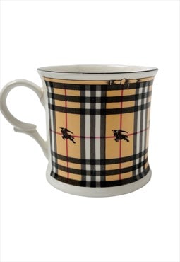 Burberry Cup Mug Nova Check Tartan Classic 