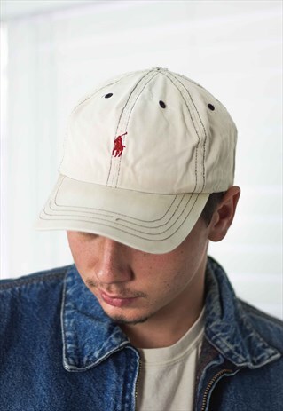 VINTAGE POLO RALPH LAUREN CAP HAT LOGO 90S X 2.9