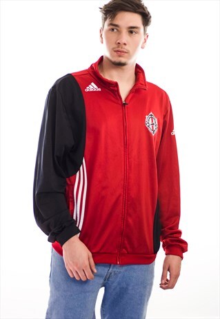 VINTAGE ADIDAS LOGO UNIVERSITY JACKET 90S L 16.4