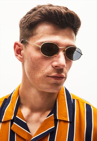 OVAL - CLASSIC BLACK OVAL FRAME SUNGLASSES