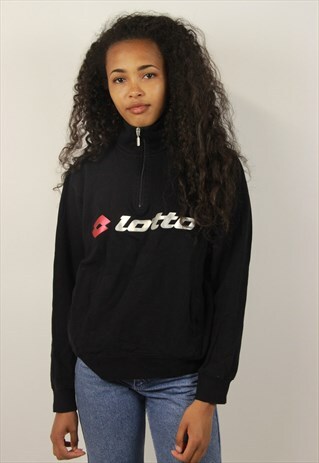 VINTAGE LOTTO 90S 1/4 ZIP SWEATSHIRT