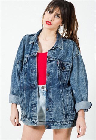 jackets asos marketplace acid 80s wash denim jacket coats