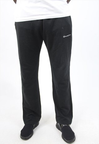 VINTAGE CHAMPION BLACK TRACKSUIT BOTTOMS