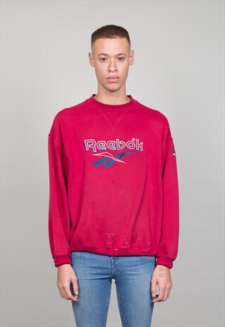 VINTAGE CLASSIC REEBOK 80'S MAROON SWEATER
