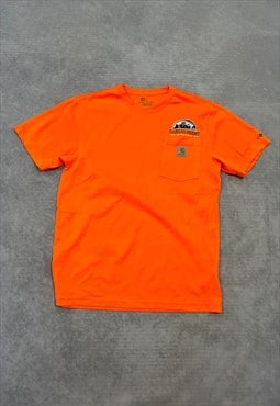 Carhartt Tee Chest Pocket Embroidered Company Logo T-shirt