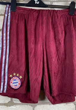 Red FC Bayern Adidas Sport Shorts Women's Large