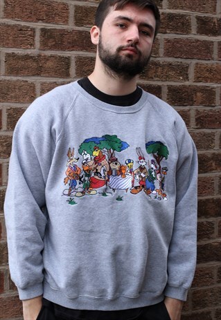 VINTAGE WARNER BROTHERS LOONEY TUNES CARTOON SWEATER