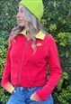 NIKE VINTAGE YELLOW AND RED OMBRE COTTON TRACK TOP
