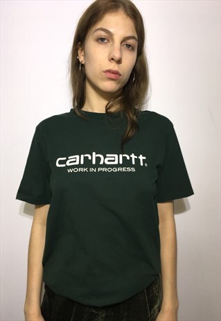 VINTAGE 90' AMAZING UNISEX CARHARTT GREEN COOL T-SHIRT