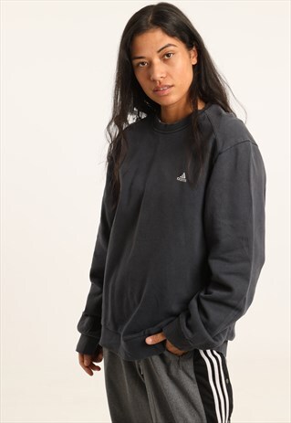 VINTAGE ADIDAS EMBROIDERED LOGO SWEATSHIRT