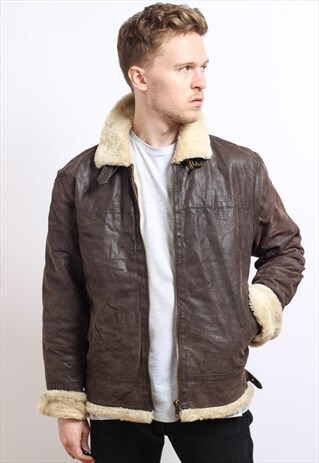 VINTAGE LEATHER AVIATOR JACKET