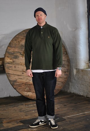 VINTAGE TOMMY HILFIGER LONG SLEEVE POLO SHIRT