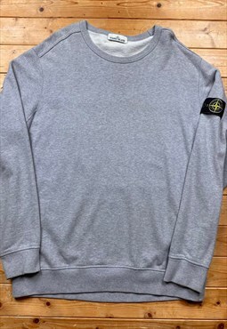 Stone island grey sweatshirt with badge XXL 