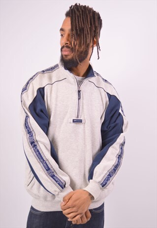 VINTAGE CHAMPION USA SWEATSHIRT JUMPER GREY
