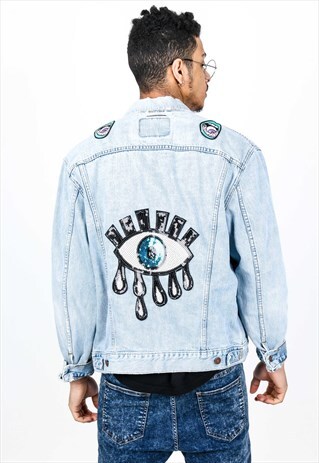 VINTAGE PATCH WORK LEVI'S DENIM JACKET J8