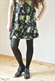 BLACK FLORAL VINTAGE PLAYSUIT ALL IN ONE