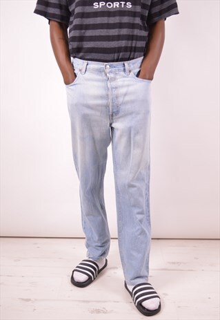 LEVI'S 901 MENS VINTAGE JEANS W34 L29 BLUE 90S