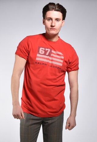 VINTAGE RALPH LAUREN POLO JEANS LOGO T-SHIRT