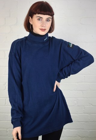 VINTAGE 90'S ADIDAS EQUIPMENT POLO NECK TOP