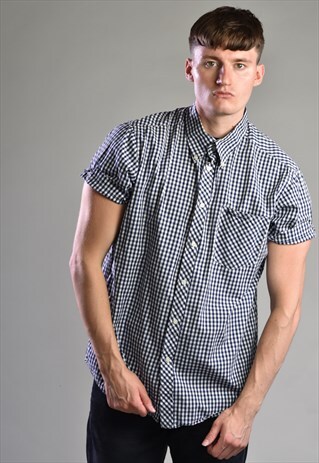 VINTAGE BEN SHERMAN HOUSE CHECK BUTTON DOWN SHIRT