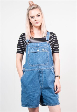 VINTAGE BLUE SHORT DUNGAREES