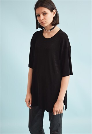 90'S RETRO MINIMALIST GRUNGE OVERSIZED MOMS TOP BLOUSE