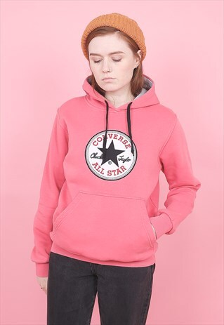 VINTAGE PINK CONVERSE HOODIE /R1105