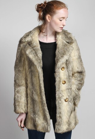 VINTAGE FAUX FUR JACKET