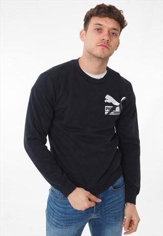 VINTAGE PUMA SWEATSHIRT BLACK