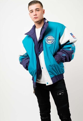 VINTAGE 1994 SUPER BOWL NFL PRO PLAYER BOMBER JACKET
