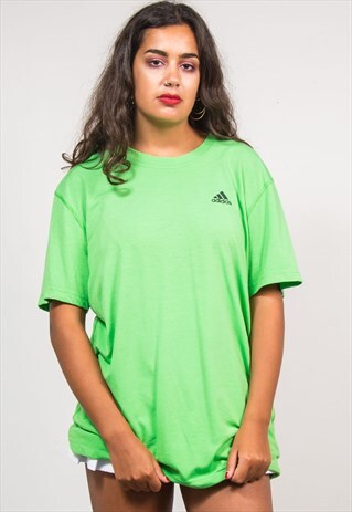 VINTAGE 90'S ADIDAS GREEN OVERSIZE T-SHIRT