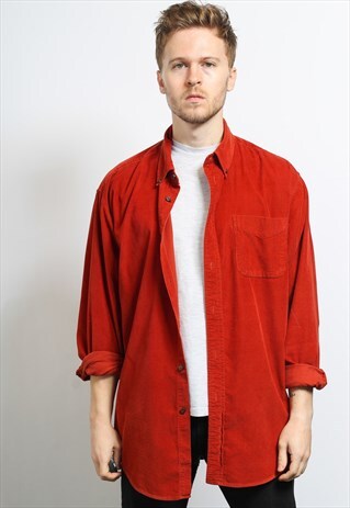 VINTAGE CORDUROY SHIRT RED