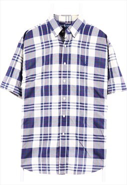 Vintage 90's Ralph Lauren Shirt Check Short Sleeve Button Up