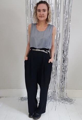 VINTAGE 80' SILVER AND BLACK AND TWO TONE JUMPSUITS