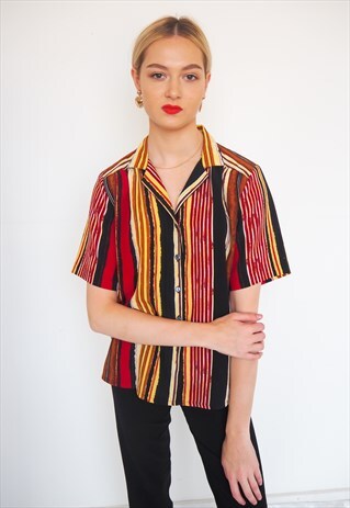 VINTAGE STRIPE BUTTON UP SHIRT