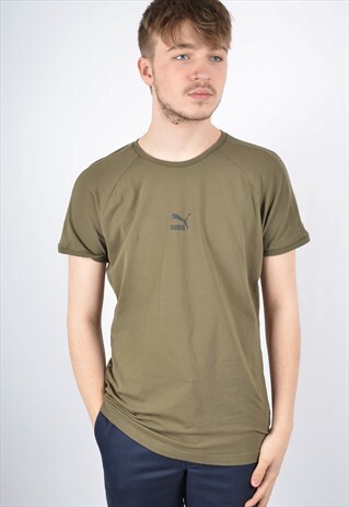 VINTAGE PUMA T-SHIRT GREEN
