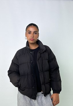 Black 90s Moncler Puffer Jacket Coat
